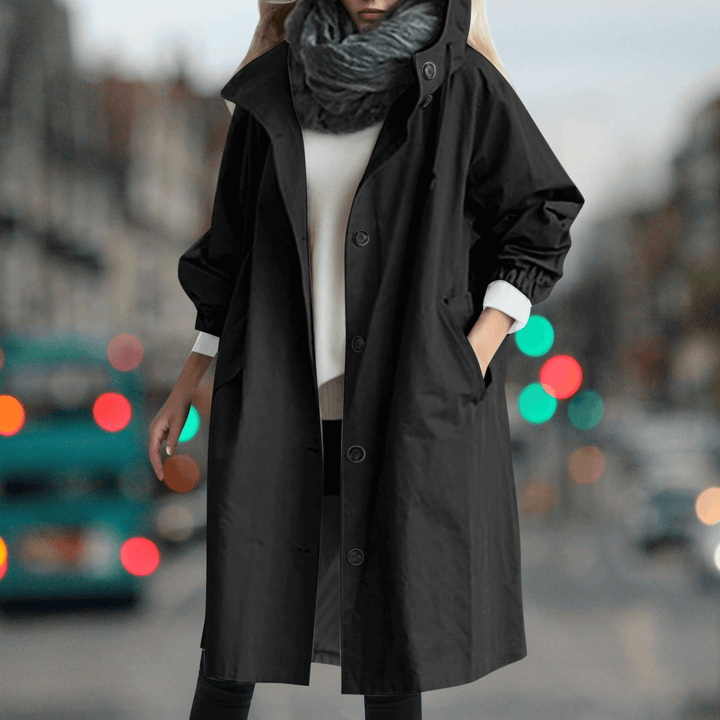 Women's Waterproof Teddy Lined Trench Coat