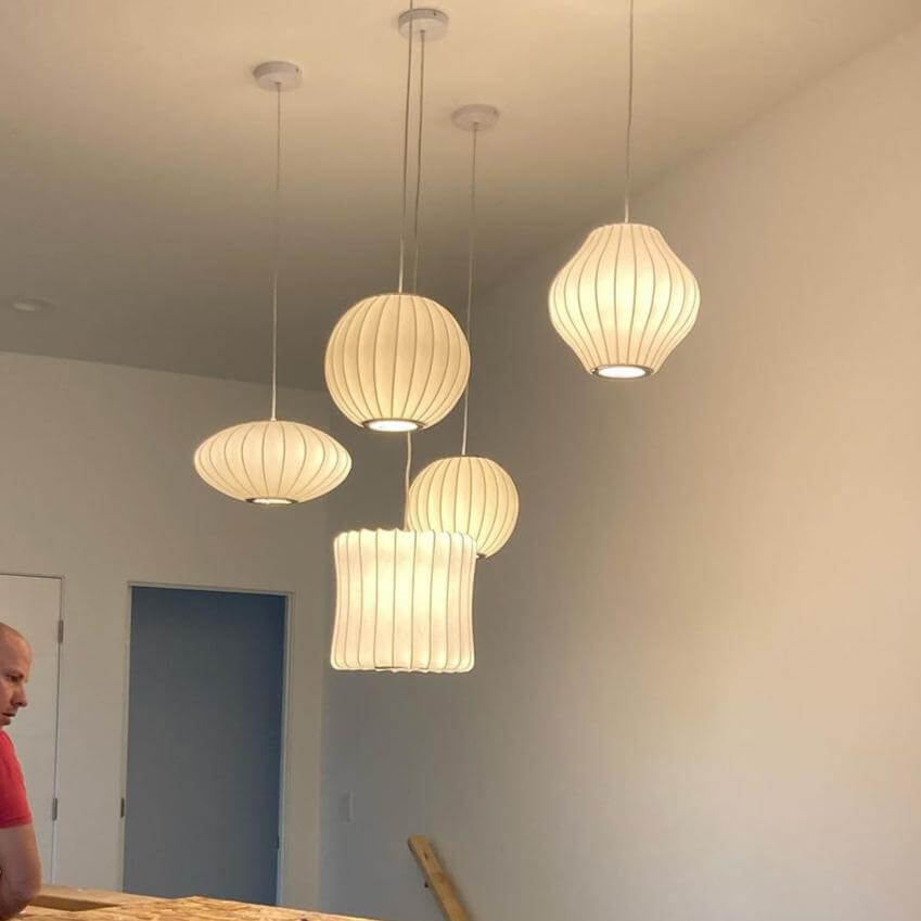 Modern Semi-Wood Pendant Light