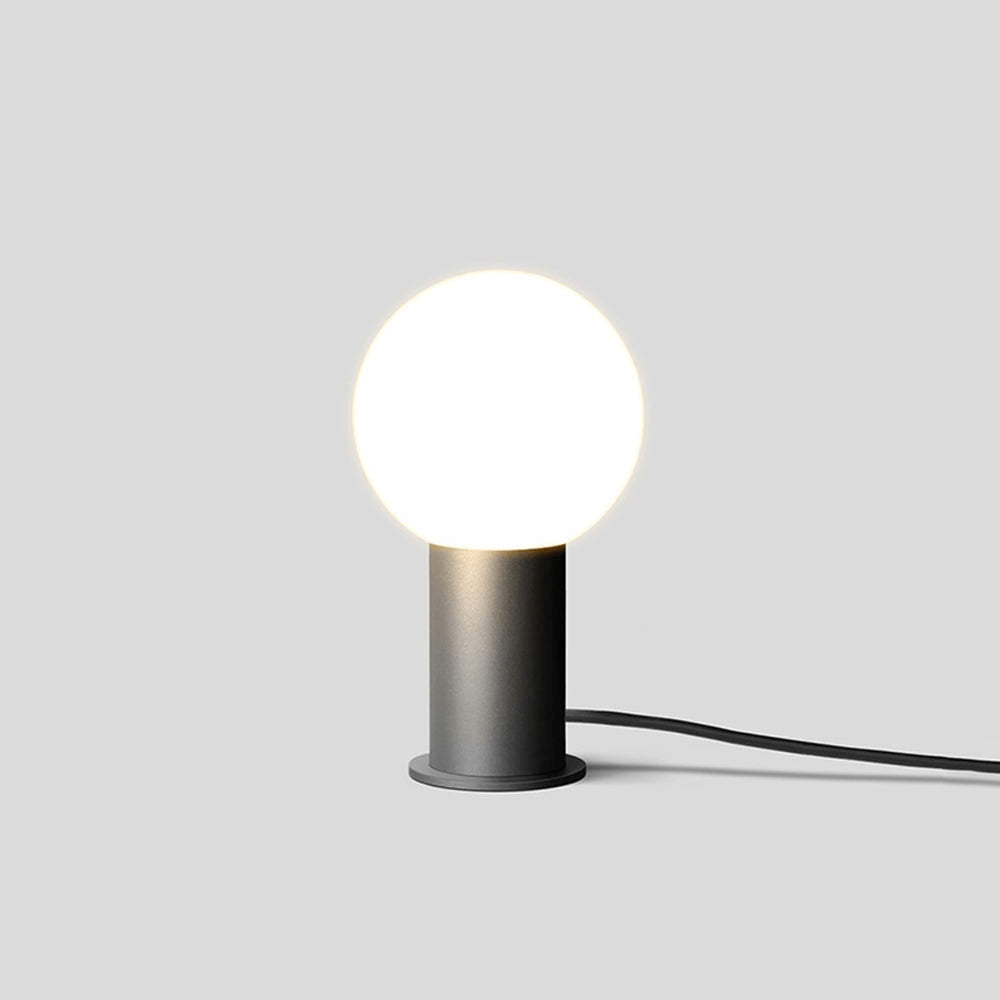 Modern LED Outdoor Path Light Metal Sphere Lamp