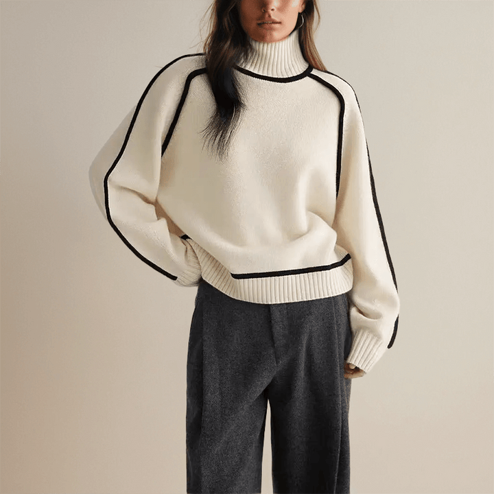 Women's Semi-High Neckline Sweater