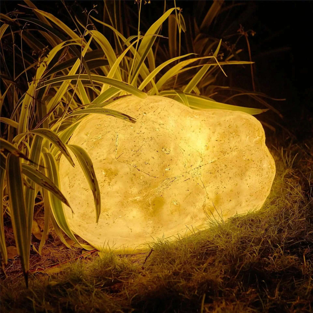 Stone Look Outdoor Lamp