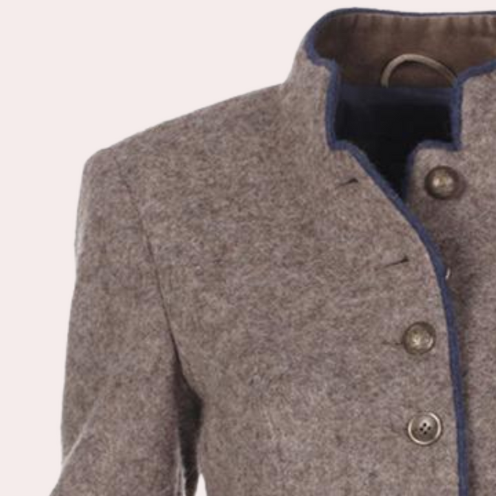 Chic women's brown tailored jacket, ideal for business casual, professional wear, and versatile elegant fashion.