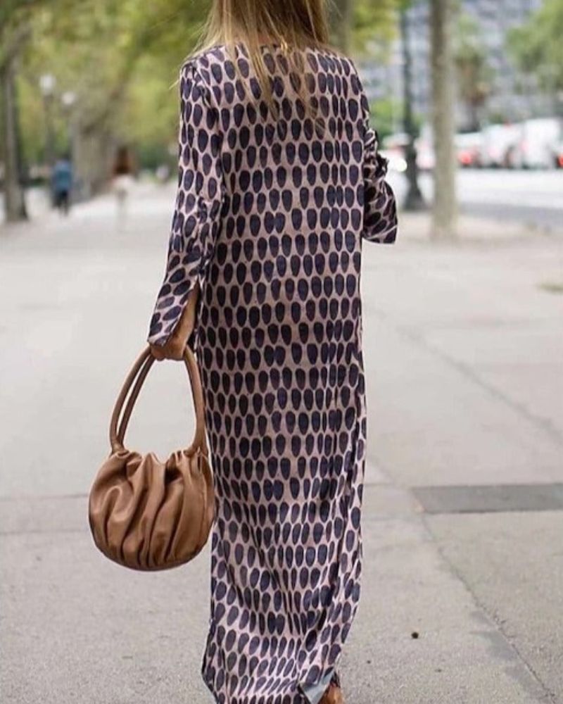 Elegant and versatile Tummy Control Drape Dress for women in brown, ensuring a flattering and comfortable wear.