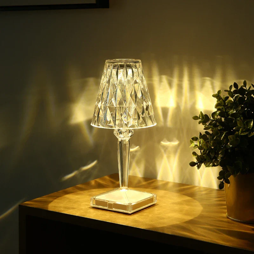 Premium CrystalLuxe table lamp, a dazzling centerpiece for luxury home decoration.