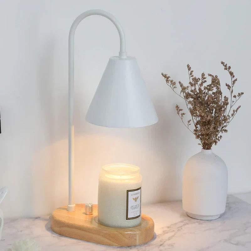 Soft glow flameless candle warmer lamp, enhances any room with safe, beautiful light.