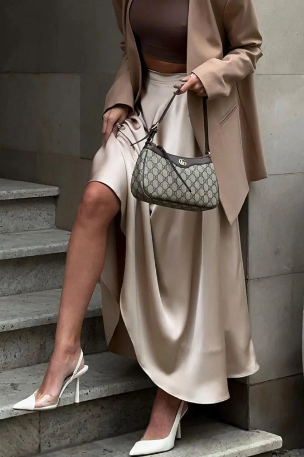 Classic black elegant maxi skirt for women, a versatile high-waist wardrobe essential.