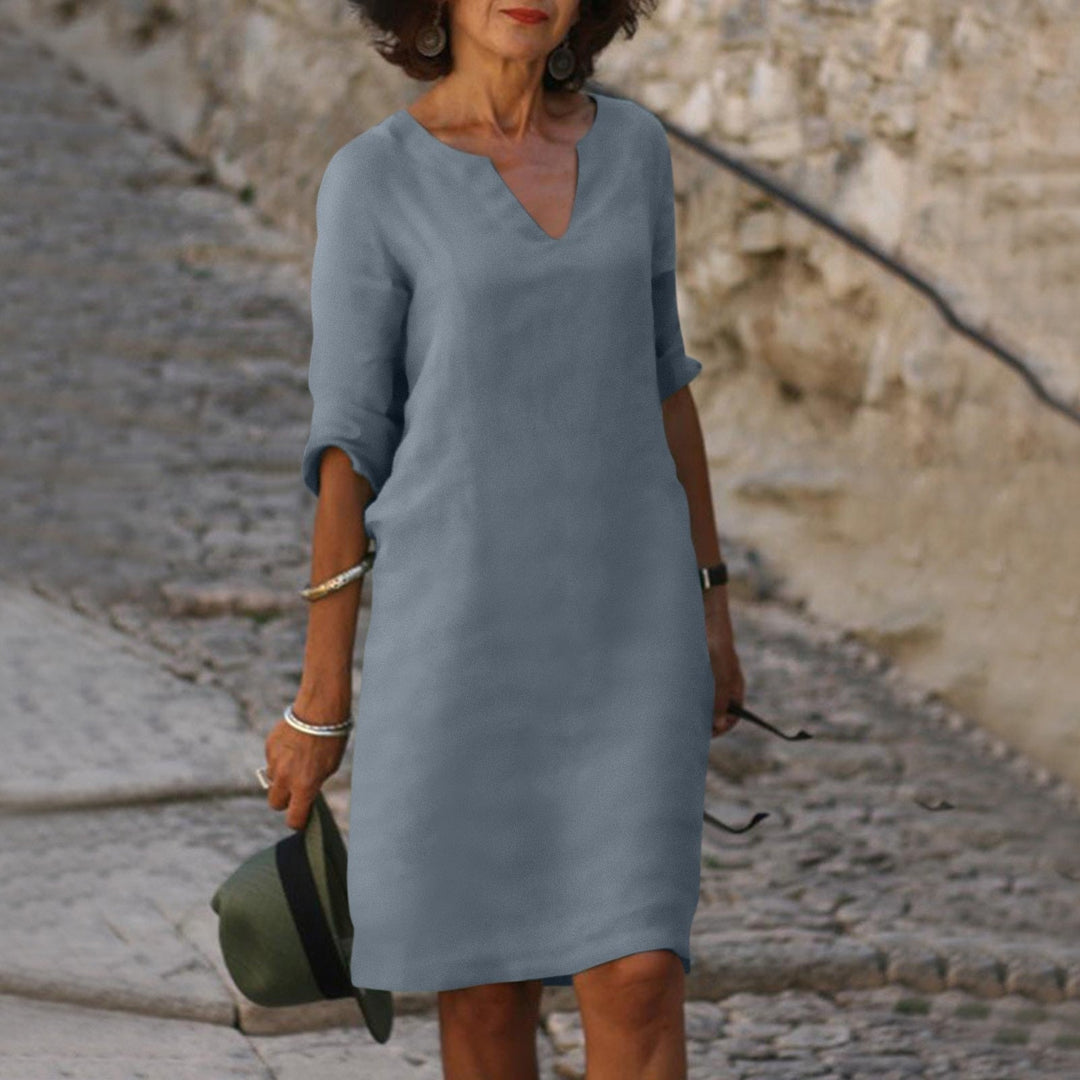 Perfect Sofia women's holiday summer dress, elegant, flowy, and comfortable for stylish versatile fashion.
