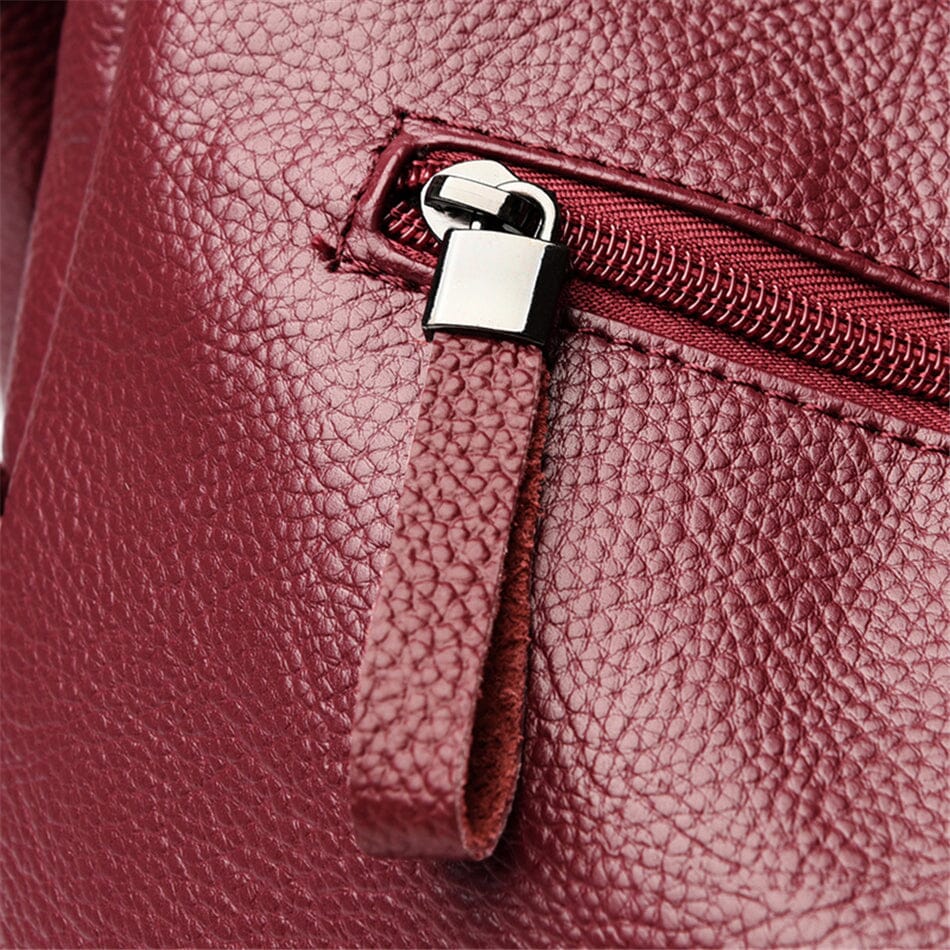 Designer genuine leather shoulder bag, an elegant accessory for any outfit.