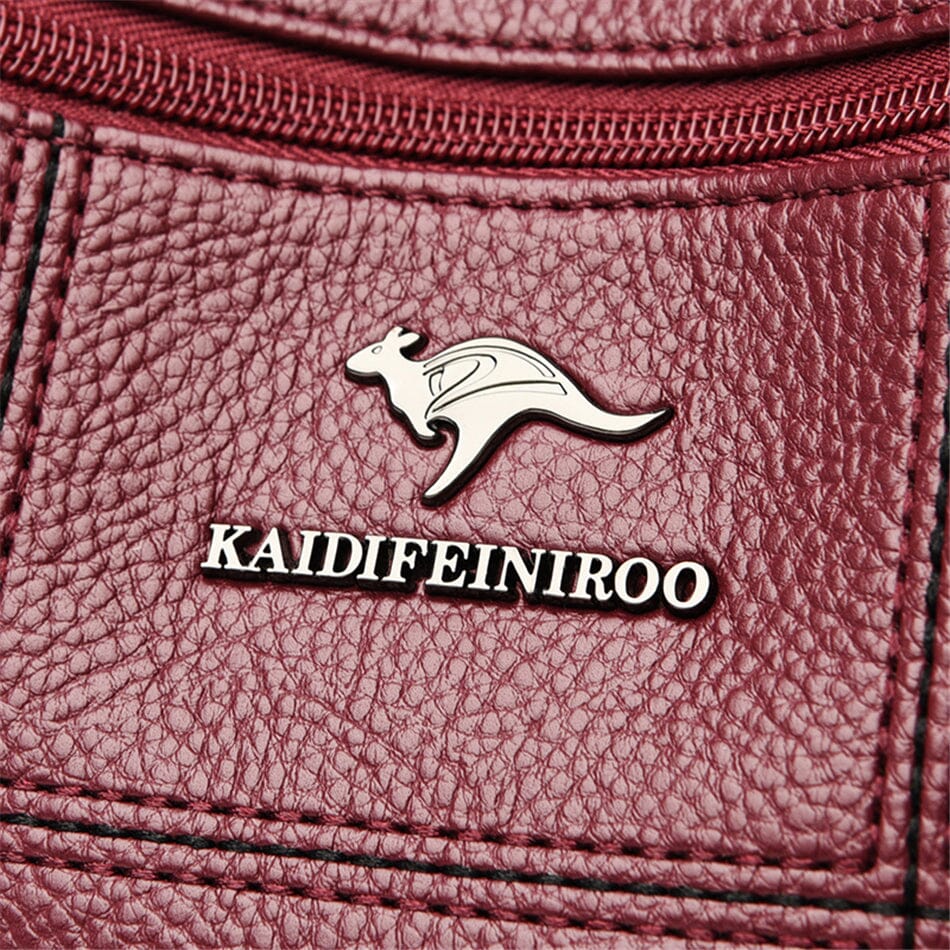 Genuine leather shoulder bag, a versatile fashion accessory for modern women.