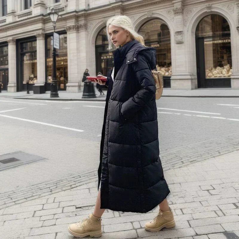 Cozy Isabella long winter coat for women, elegant fashion for everyday warmth & style.