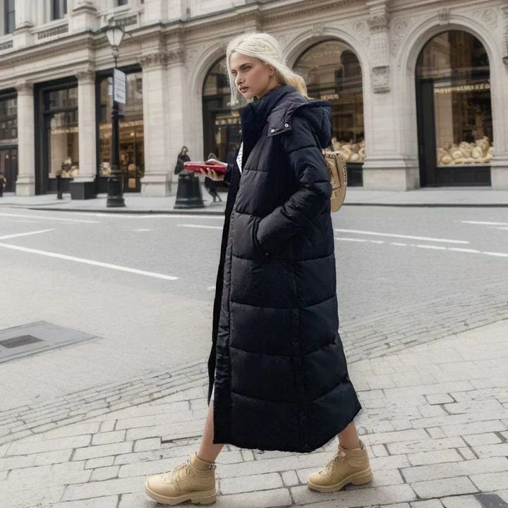 Cozy Isabella long winter coat for women, elegant fashion for everyday warmth & style.
