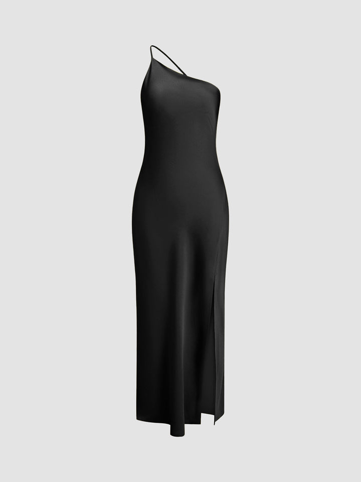 Women's elegant open back maxi dress for formal parties, an evening gown with a sophisticated style.