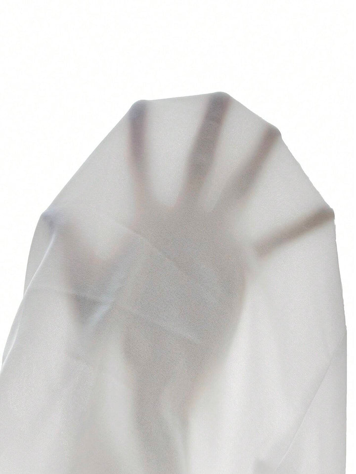 Chic women's blouse for sophisticated wear, featuring elegant bishop sleeves and a beautiful draped neckline.