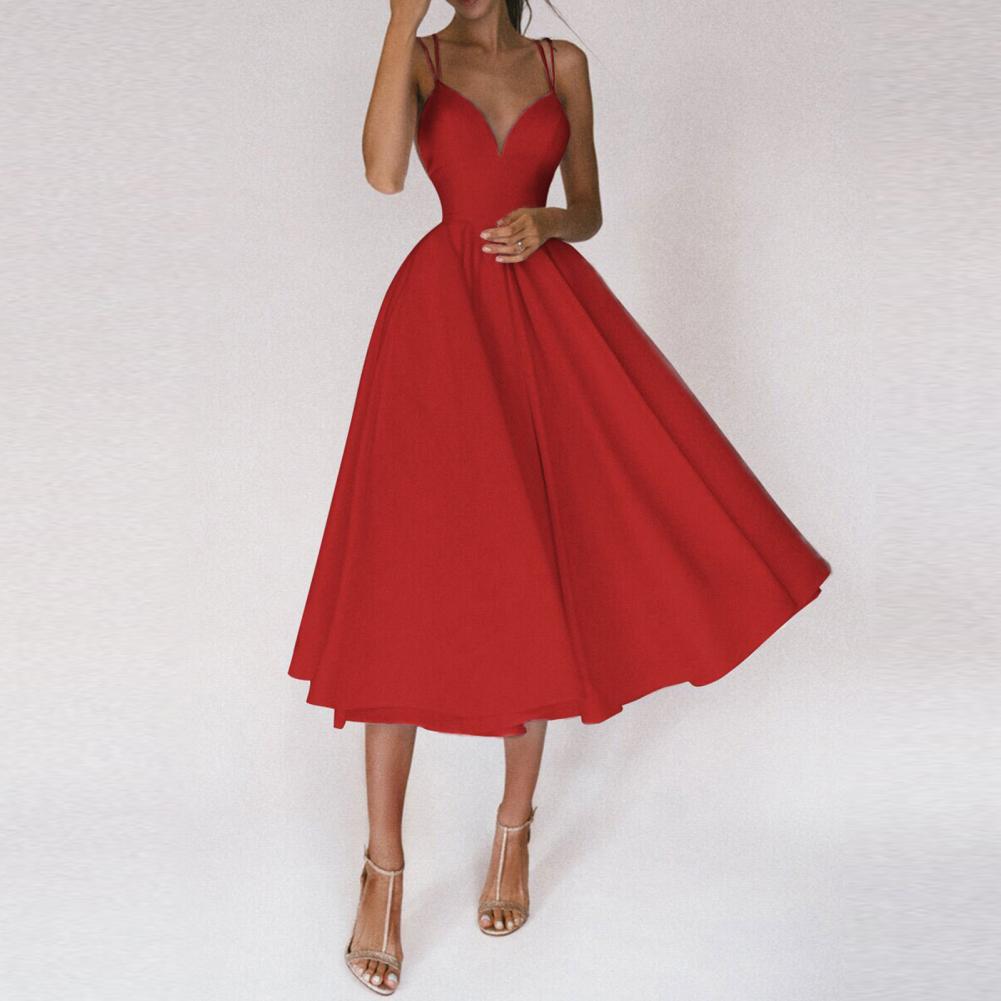 Women's elegant classy dress. Perfect midi for weddings, galas, cocktail parties & formal special occasions.