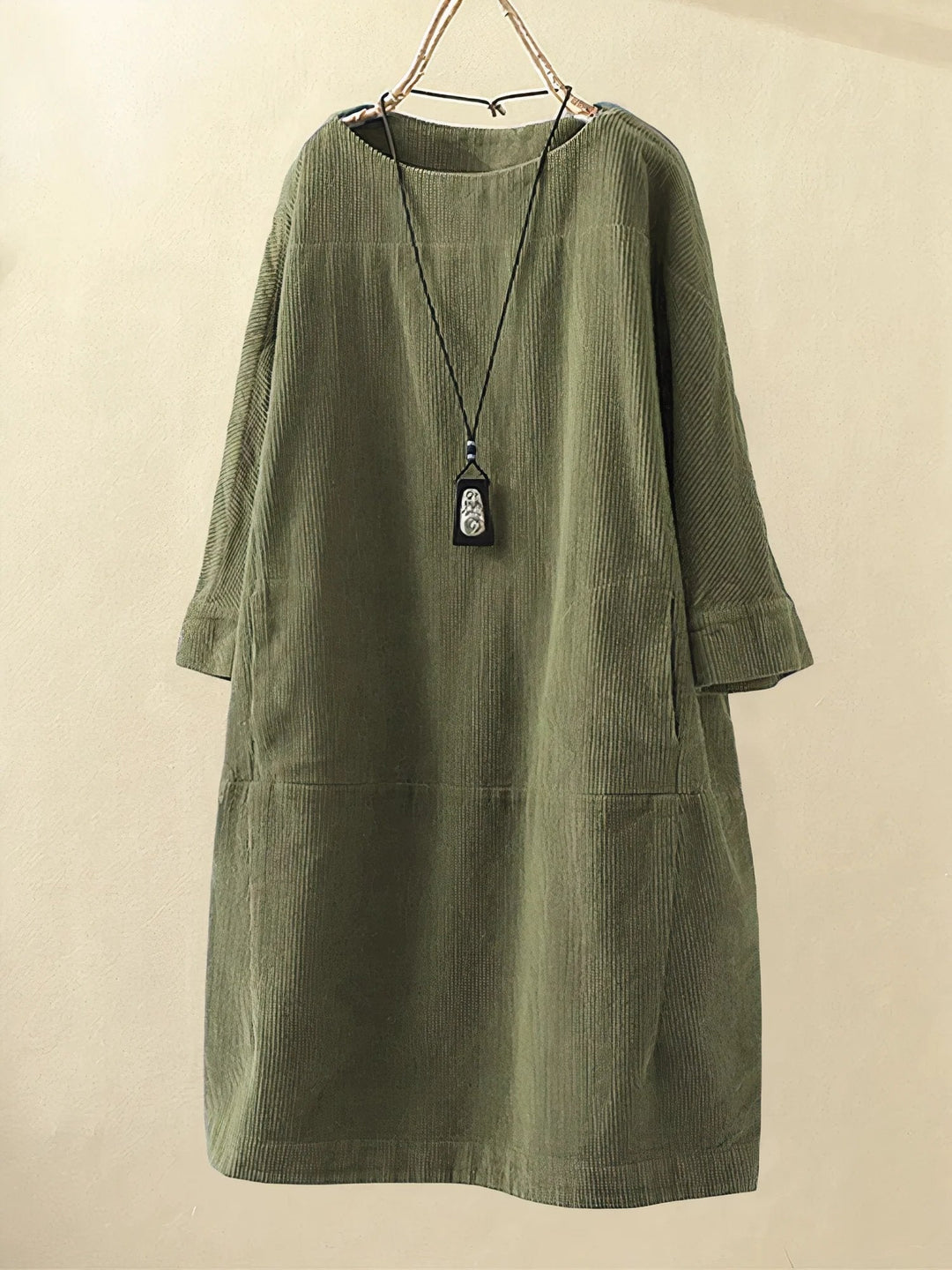 Elegant women's draped dress, tummy control, flattering silhouette for curvy figures.