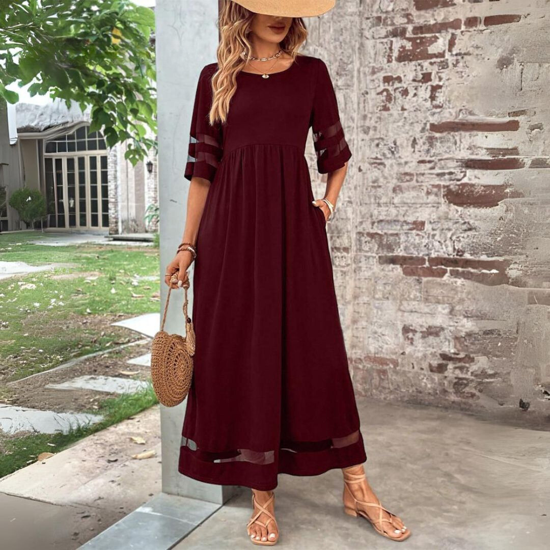 Chic women's party dress with sophisticated style & comfortable tummy control. Timeless fashion for special events.