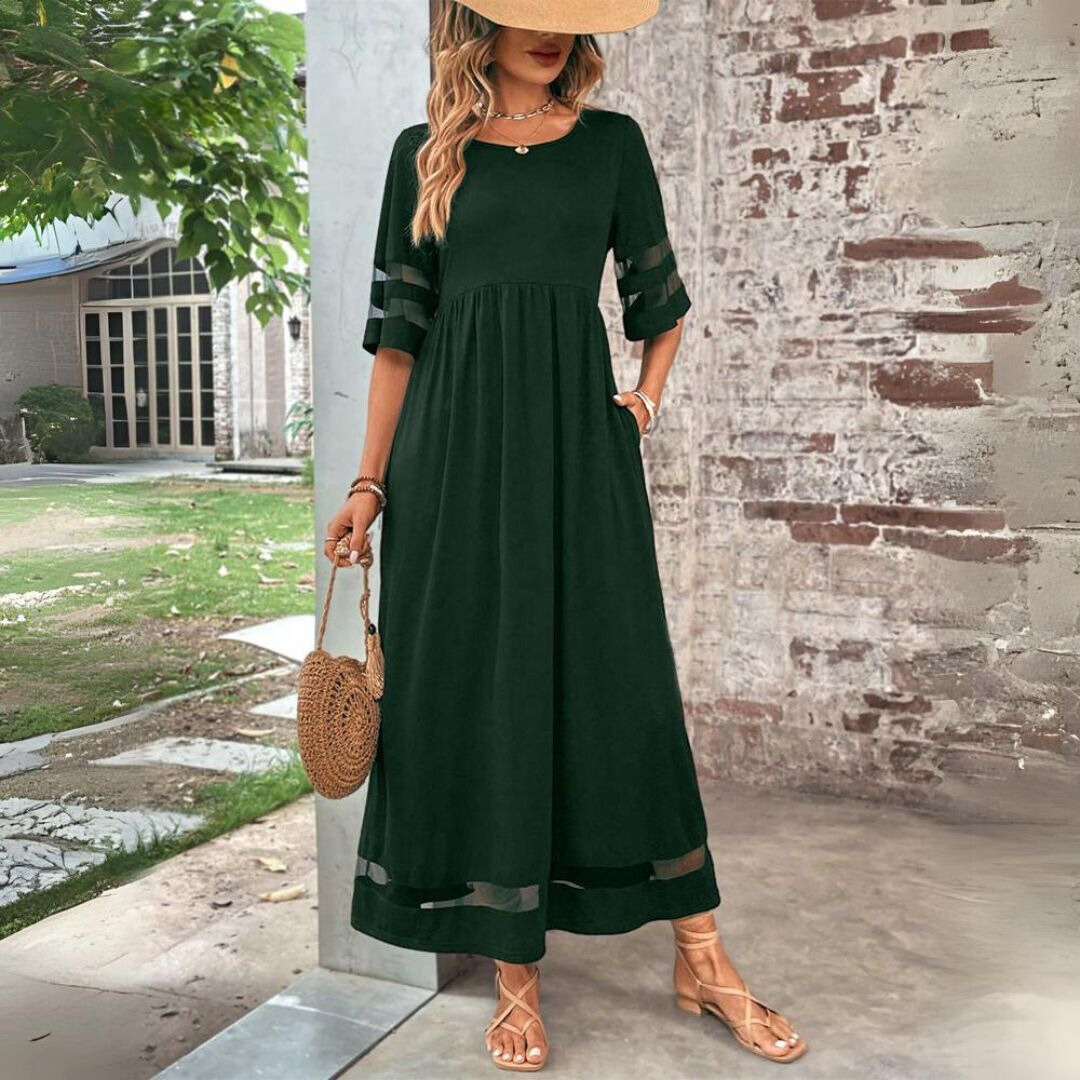 Flattering formal dress for women, designed with elegant coverage for a smooth silhouette & confident look.