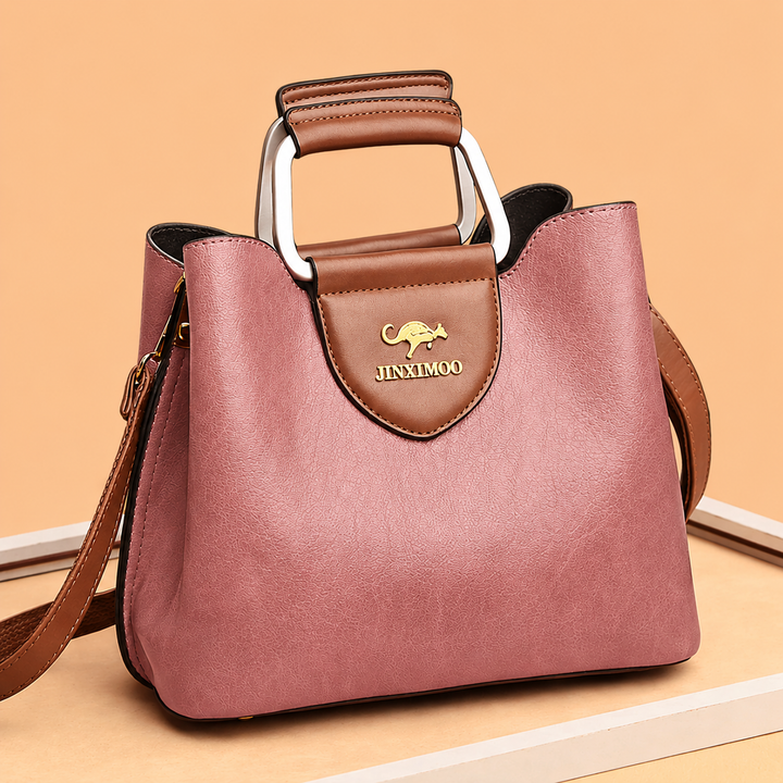 Stylish women's leather shoulder bag, an elegant luxury handbag perfect for fashion-forward daily use.