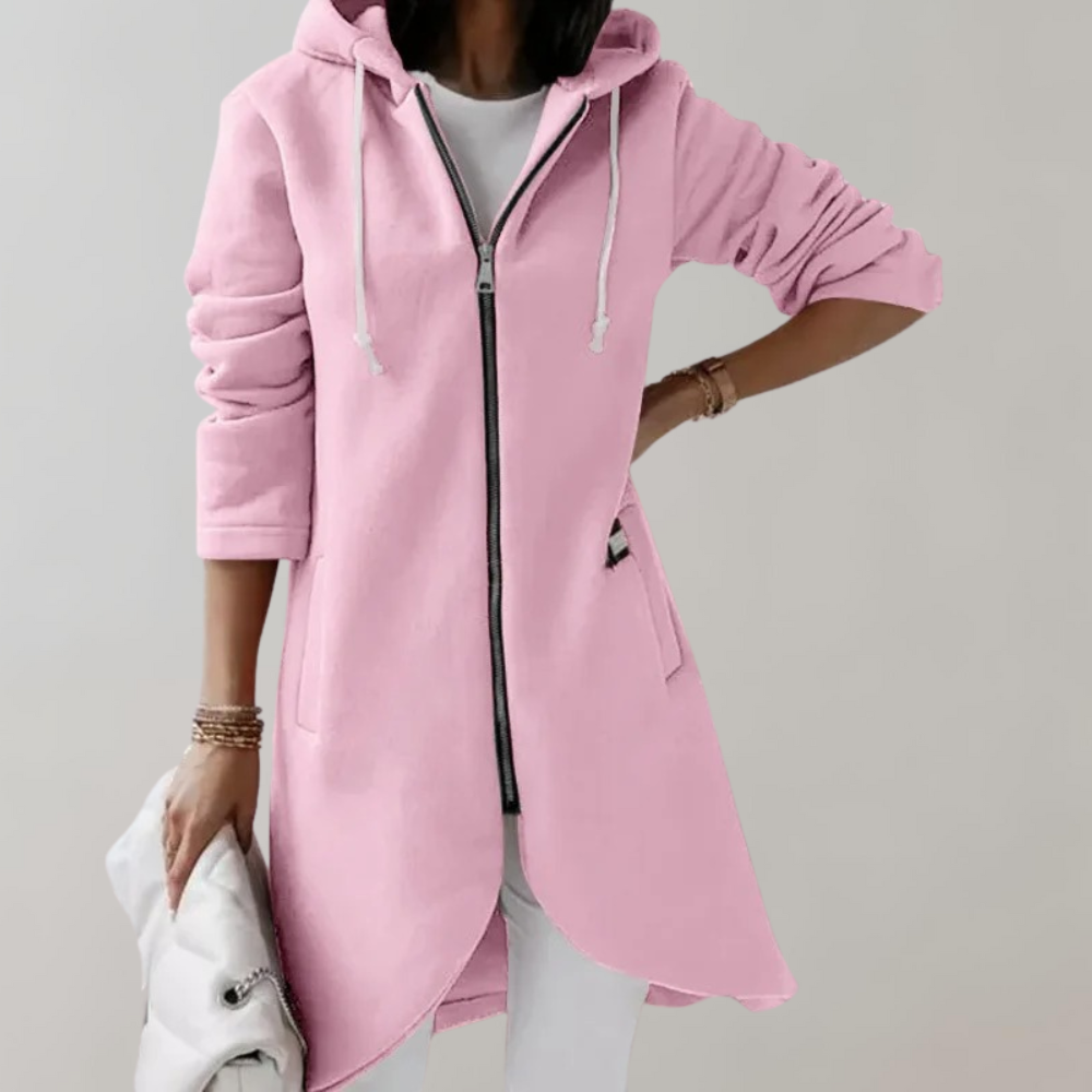 Soft knit women's open front cardigan, a versatile layering piece for elegant fall and spring outfits.