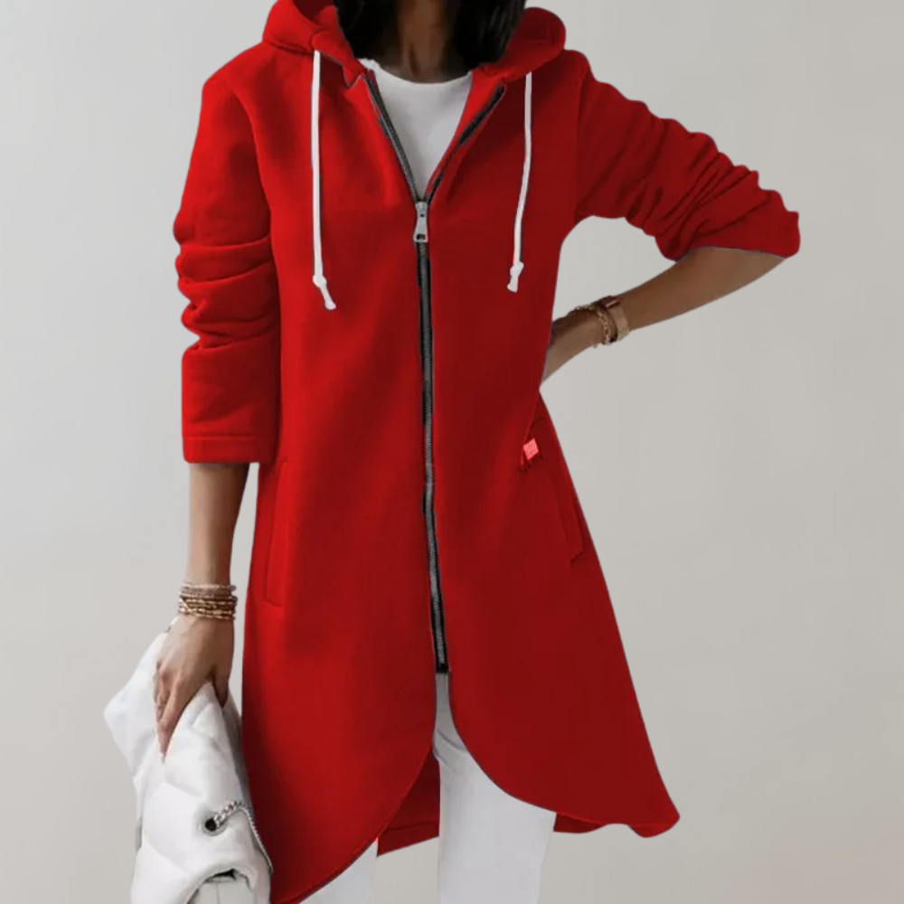 Comfortable women's knit cardigan with an open front design. Ideal for stylish layering in any season.