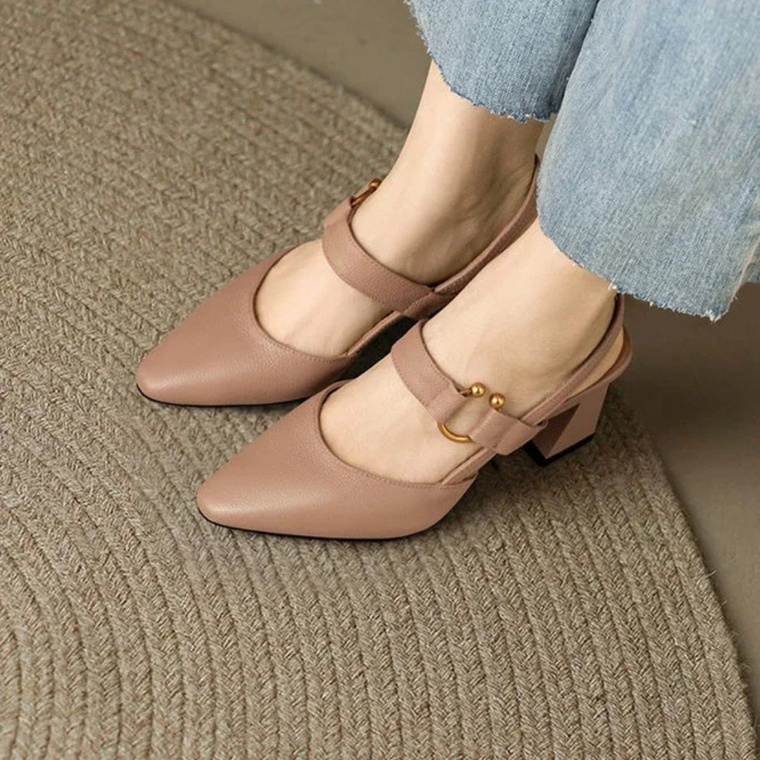 Fashionable women's orthopedic heels. Supportive and comfortable elegant shoes for healthy, happy feet.