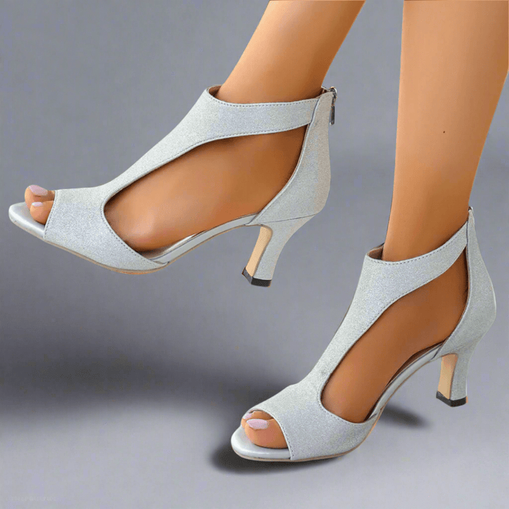 Elegant women's orthopedic high heels, offering comfortable lift & posture support for all-day wear.