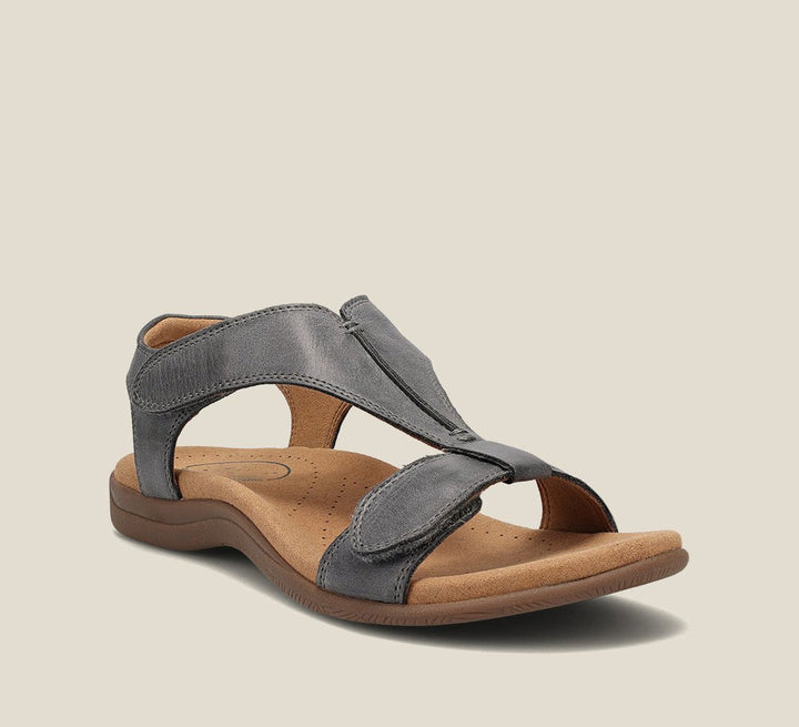 Adjustable straps on elegant women's orthopedic comfort sandals ensure a perfect fit for all-day wear.
