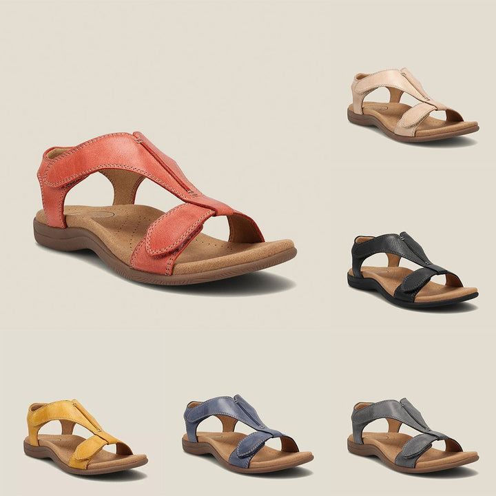 Women's elegant orthopedic sandals, ideal for comfortable daily wear and long walks during summer seasons.