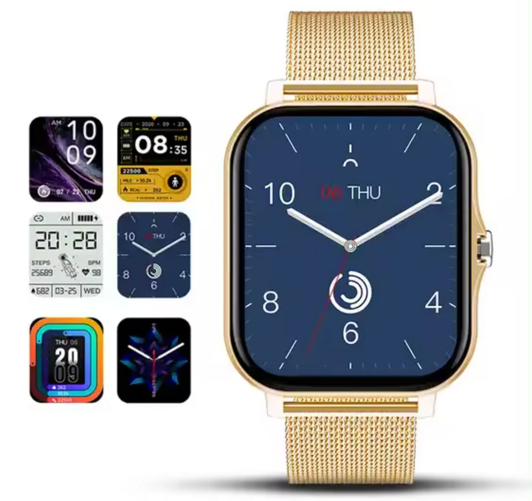 Women's silver smartwatch, an elegant fitness tracker and health monitor for modern active women.
