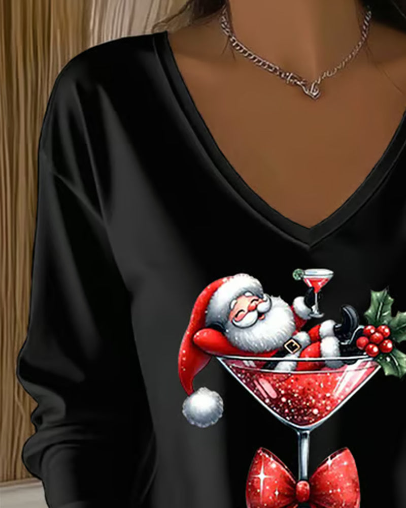 Soft, comfortable women's V-neck top, an elegant choice for versatile ladies' fashion.
