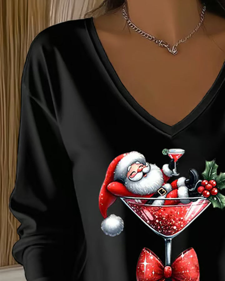 Soft, comfortable women's V-neck top, an elegant choice for versatile ladies' fashion.
