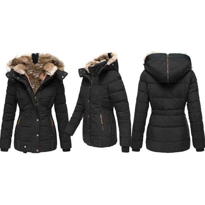 Versatile Elodie women's warm coat, an essential and comfortable winter jacket for elegant cold weather style.