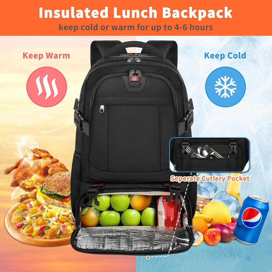 Unisex extra-large travel backpack featuring an integrated USB charging port for convenient on-the-go device power.