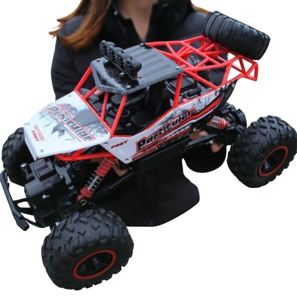 New high-speed 4x4 RC monster truck, an extreme off-road remote control car, perfect durable kids' toy.