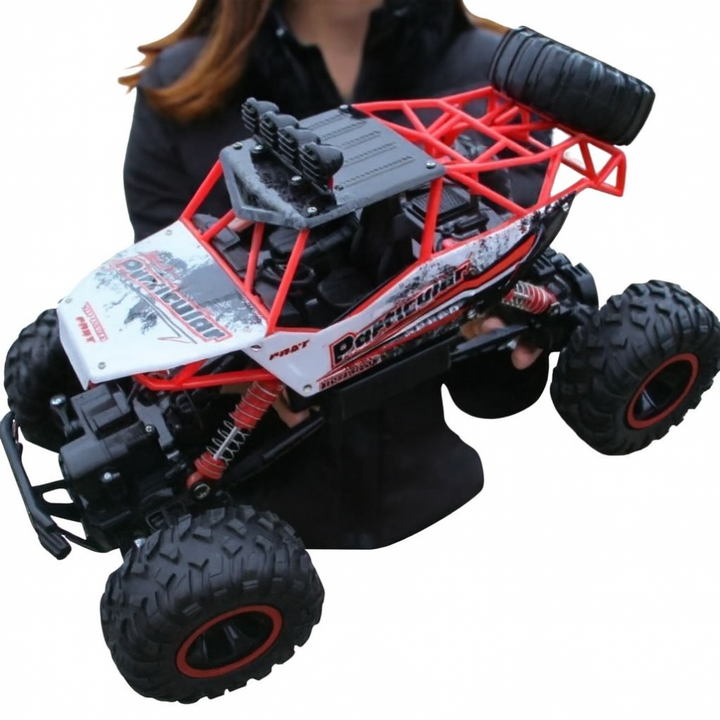 New high-speed 4x4 RC monster truck, an extreme off-road remote control car, perfect durable kids' toy.