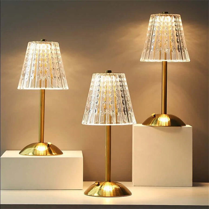Touch Activated Crystal Table Lamp