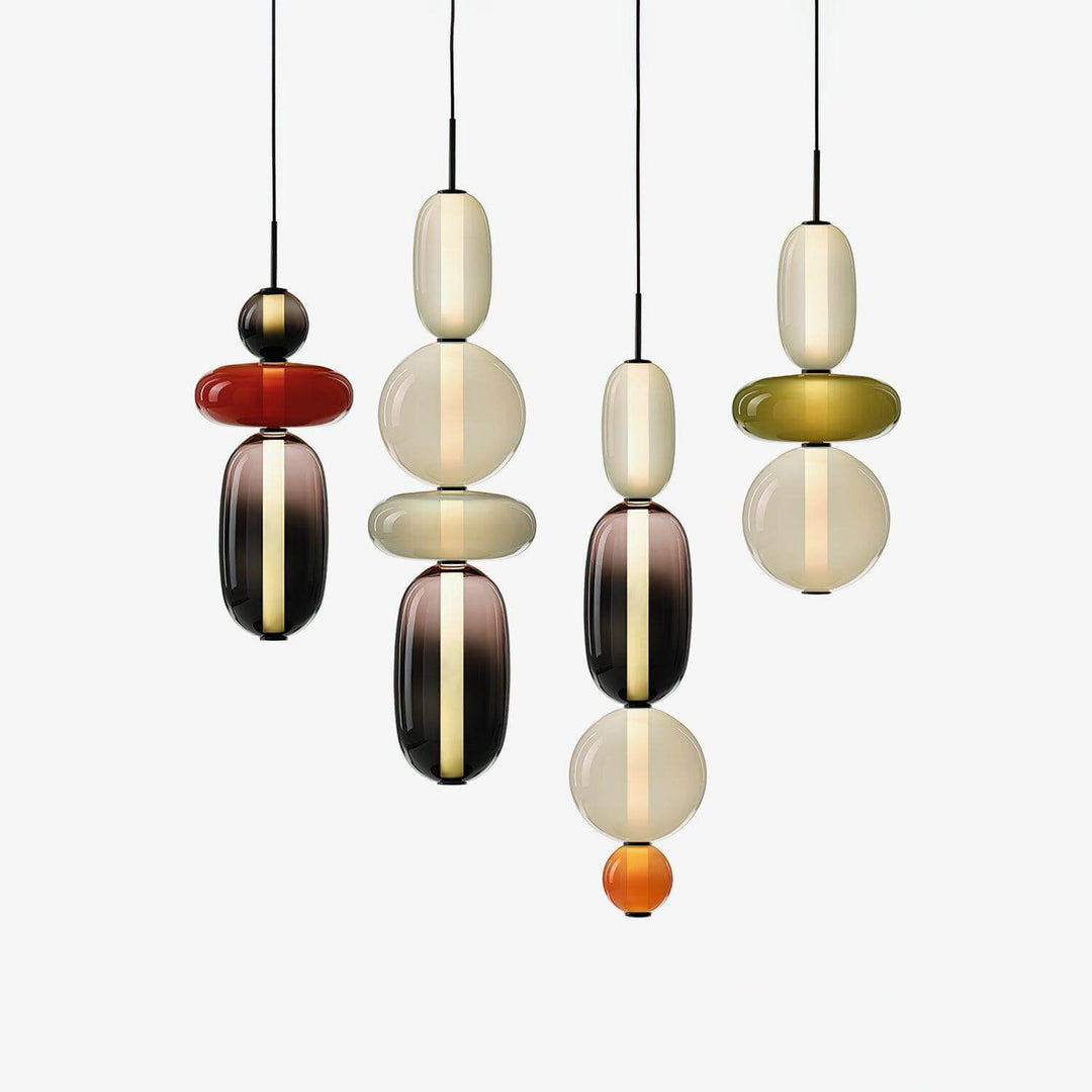 Colorful Glass Pendant Light - Modern Hanging Lamp