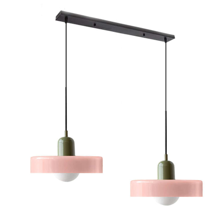 2 Heads Modern Glass Pendant Light