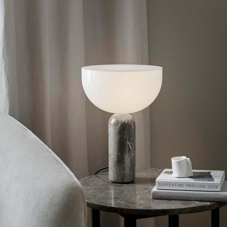 Modern Marble Table Lamp with LED Light
