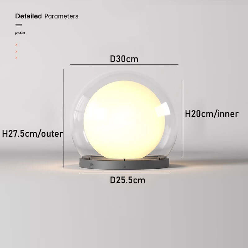 Solar Garden Light,Outdoor Pillar Lamp Post,Moon Shaped Decor