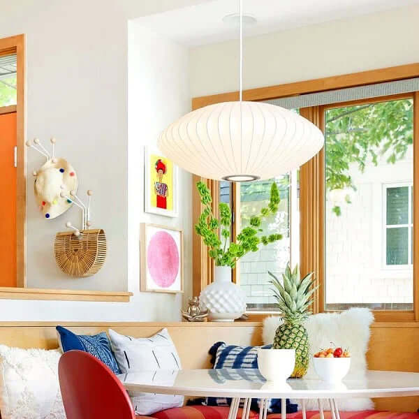 Modern Silk Pendant Light