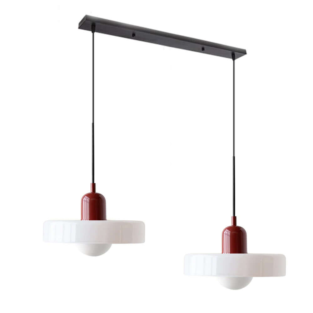 2 Heads Modern Glass Pendant Light