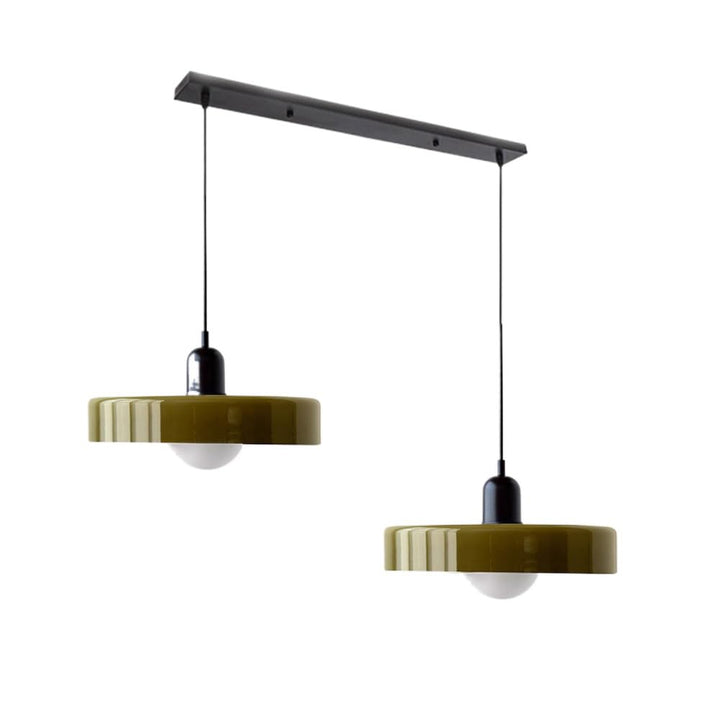 2 Heads Modern Glass Pendant Light
