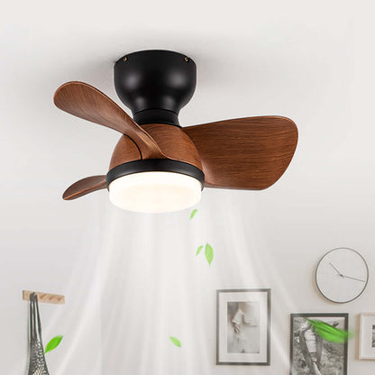 Modern Wooden Ceiling Fan with LED Light