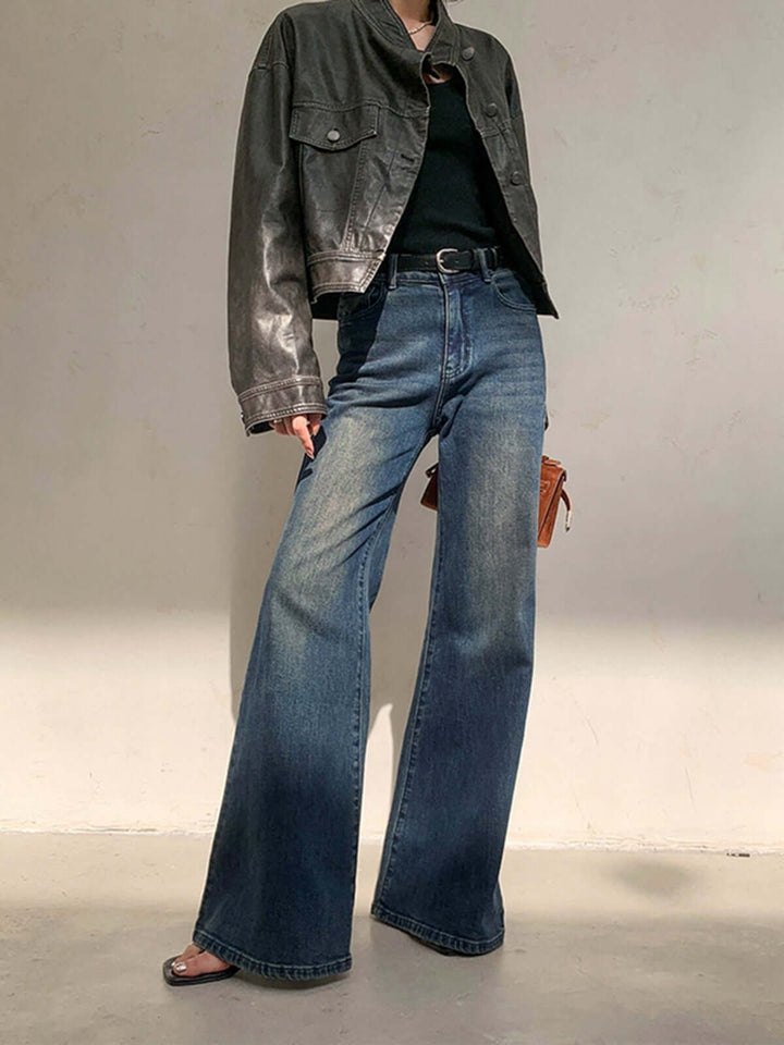 Women's Wide Leg High-Waisted Vintage Jeans