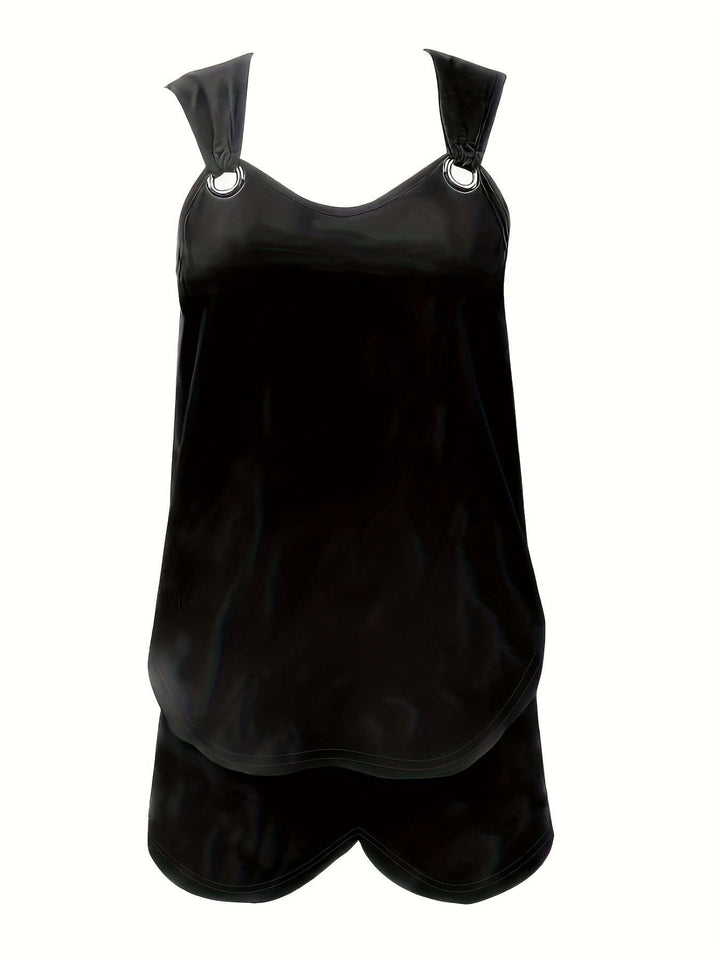 Women's Summer Two-Piece Set with Ring Detail