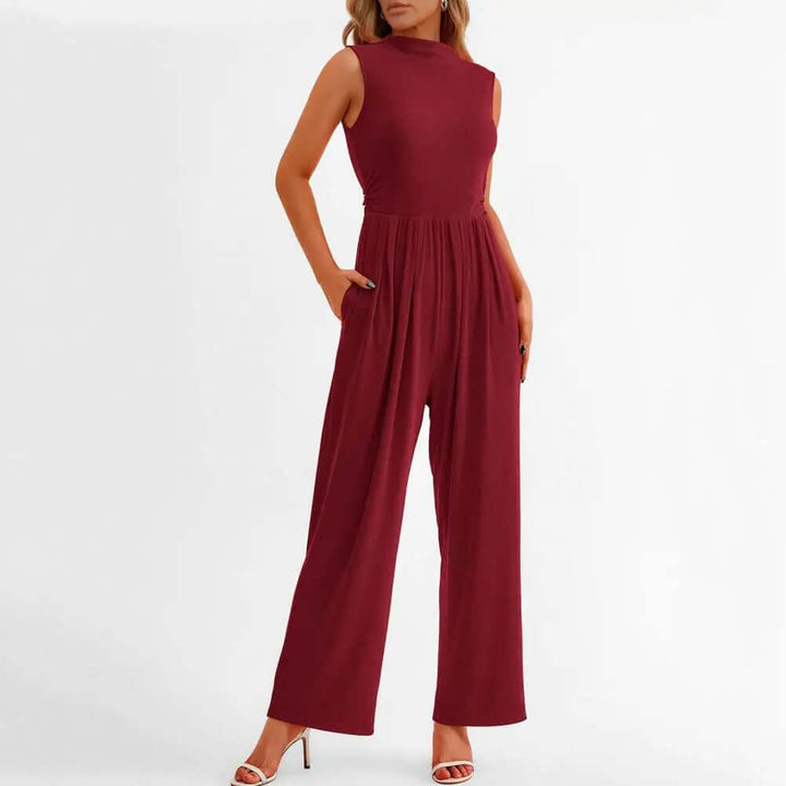 Women's Elegant Formal Wide-Leg Jumpsuit