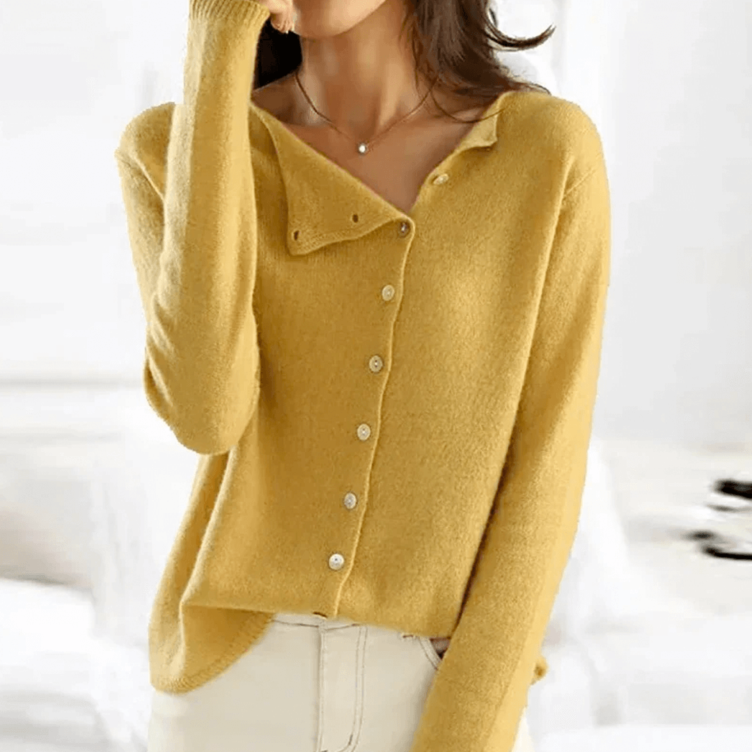 Button-Up Knitted Sweater