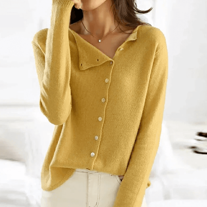 Button-Up Knitted Sweater