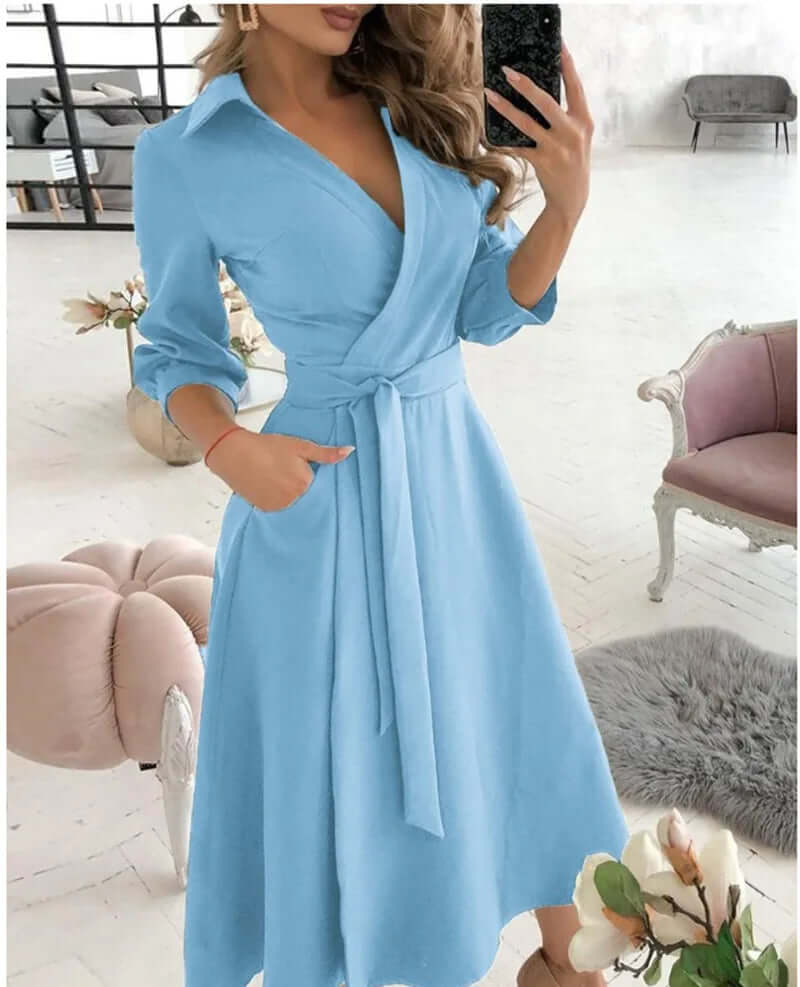 Elegant Wrap Dress for Formal Occasions